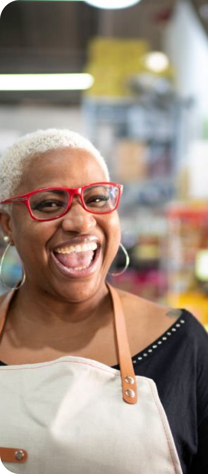 Person with glasses